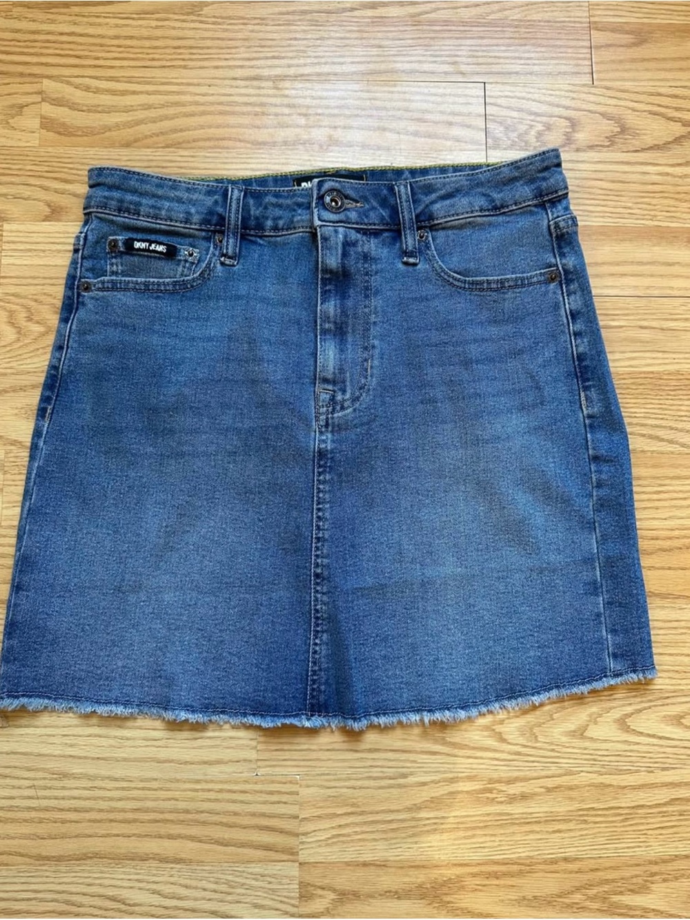 DKNY Dark Blue Denim Mini Skirt